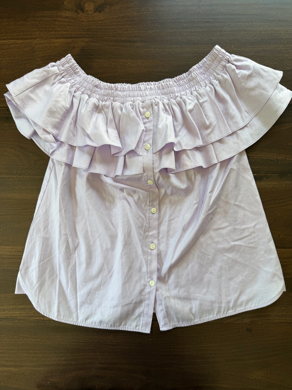 Petersyn Tate Ruffle Off-Shoulder Blouse